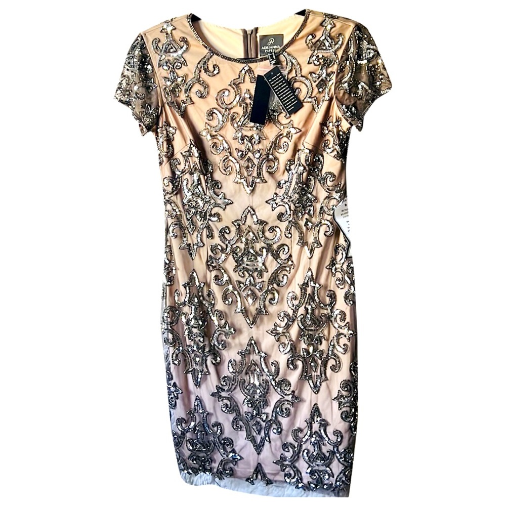 Adrianna Papell Sequin Glamor Dress